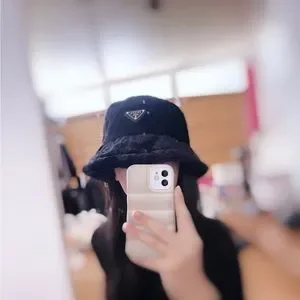 Prada | Accessories | Ivory Shearling Fluffy Bucket Hat